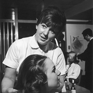 Hairdresser at work - 1960s
