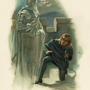 Hamlet and Ghost / 1899