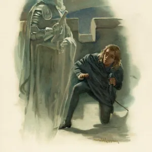 Hamlet and Ghost / 1899