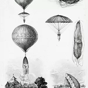 Hamptons Parachute Descent at Cheltenham, 1838