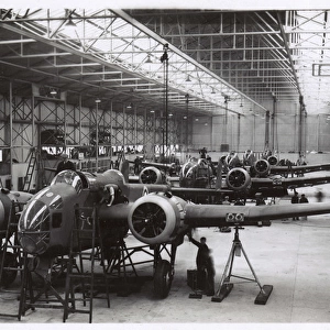 Handley Page construction, Smalesbury, Lancashire, WW2
