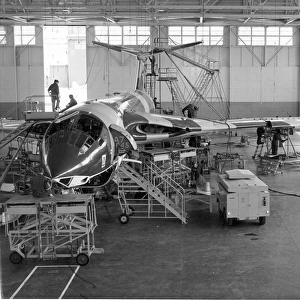 Handley Page Victor undergoing engineering work