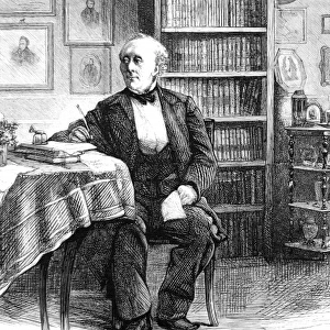 Hans Christian Andersen in his study, c. 1875