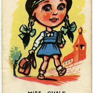 Happy Familes Playing Cards - Miss Chalk