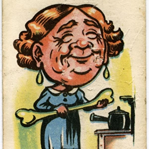 Happy Familes Playing Cards - Mrs Bone