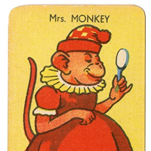 Happy Families Animals - Mrs Monkey