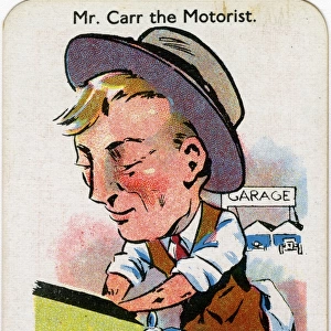 Happy Families Playing Cards - Mr Carr the Motorist
