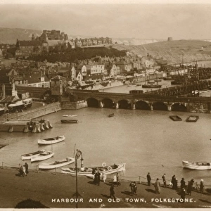 The Harbour and the Old Town, Folkestone, Kent