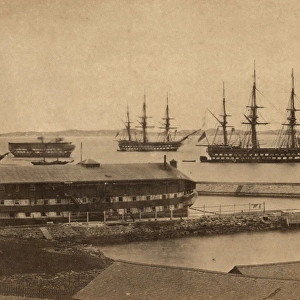 Harbour with ships, Bermuda, West Indies