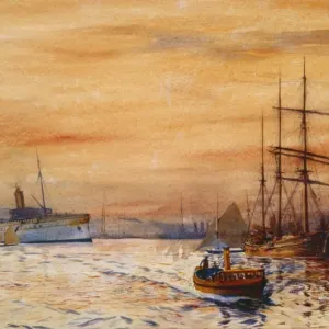 A Harbour by Sunset A Harbour by Sunset