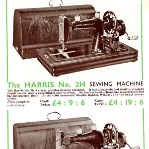 Harris Sewing Machine, Models No. 2H and 9H