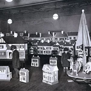 Harrods toy department, dolls houses, 1922