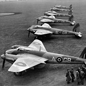 De Havilland DH98 Mosquito BIV line up No105 Sdn