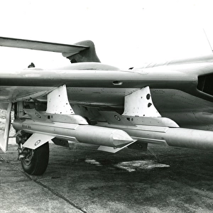 Two de Havilland Firestreak air-to-air missiles under th?
