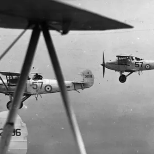 Hawker Hart Is in formation including K2458 K3007 K3018