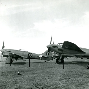 Hawker Tempest, left, and de Havilland Mosquito at the 5?