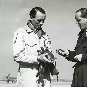 Hawker test pilots Flt Lt Ralph S. Munday and Cpt Hs Broad