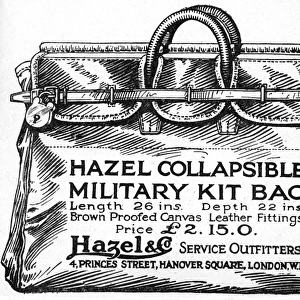 Hazel Collapsible Military Kit Bag, WW1