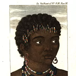 Head of a San (Housouana) woman of South Africa