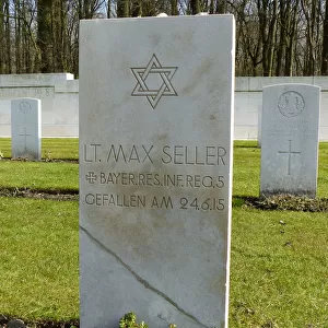 Headsone of German Jewish soldier Max Seller, Belgium