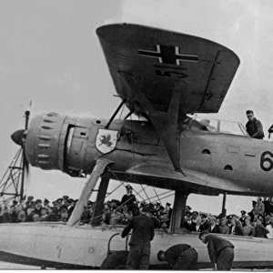 Heinkel He 114A -catapult launched for use aboard Germa