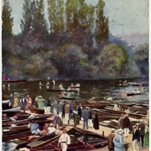 Henley Regatta - Embarking for a gentle row on the river