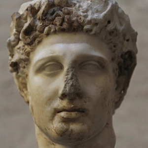 Heracles head with wreath. 4th century BC