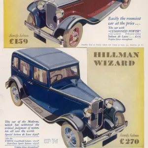 Hillman car advertisement