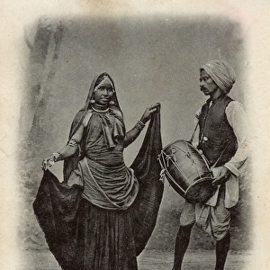 Hindu dancer and drummer, India