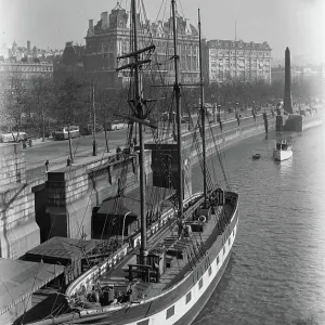 Historic View of the Thames Embankment