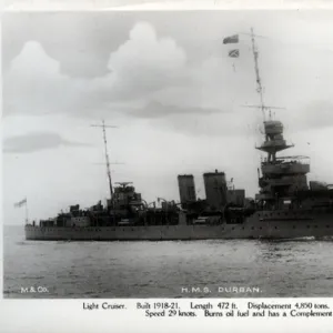 HMS Durban, British light cruiser