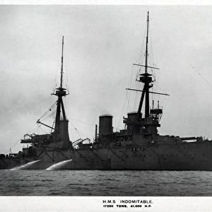 HMS Indomitable, British battle cruiser