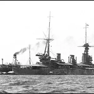 HMS New Zealand being refuelled