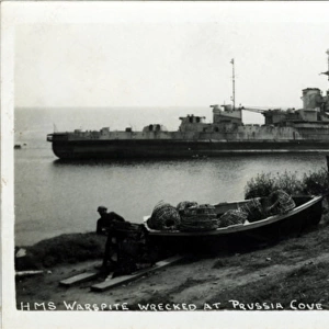 HMS Warspite, Prussia Cove, Cornwall