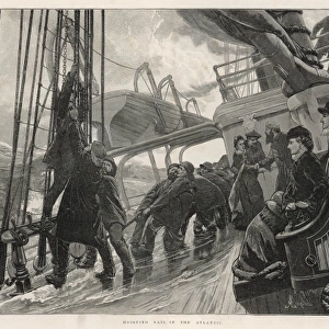 Hoisting Sail in the Atlantic, 1884