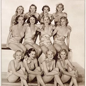 Twelve Hollywood Beauties from Clifford Whitley's revue