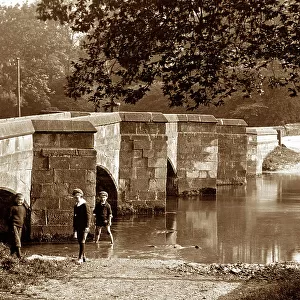 Holme bridge and ford, bakewell, early 1900s