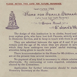 Home for Female Orphans, St Johns Wood, London