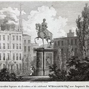The former home of William Hogarth, later Jacquiers Hotel, Leicester Square, London