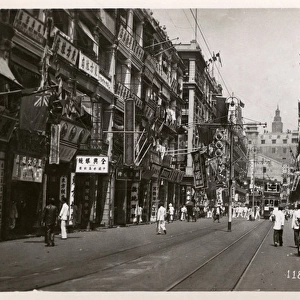 Hong Kong, China - The Main Shopping Centre in the 1950s
