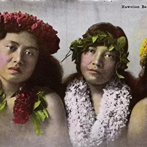 Honolulu, Hawaii, USA - Three Hawaiian Beauties