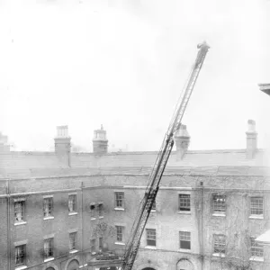 Horse drawn turntable-ladder at LFB HQ, Southwark