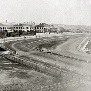 Horse racecourse, Shanghai, China, c1880 s