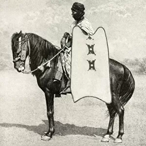 Horse and rider, Sokoto, Nigeria, West Africa