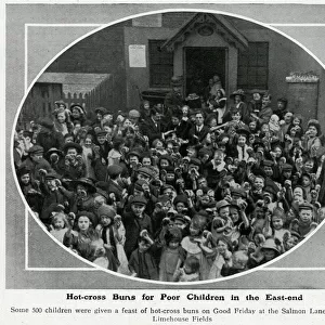 Hot-cross buns for poor children in the East-end of London