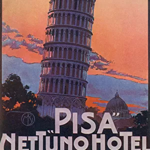 Hotel Nettuno at Pisa, Italy - Leaning Tower