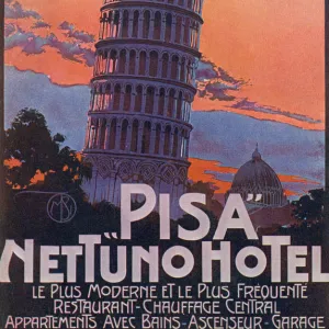 Hotel Nettuno at Pisa, Italy - Leaning Tower