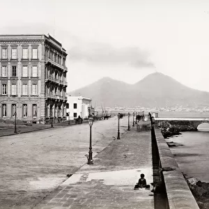 Hotel Royal Naples, Napoli, view towards Mount Vesuvius
