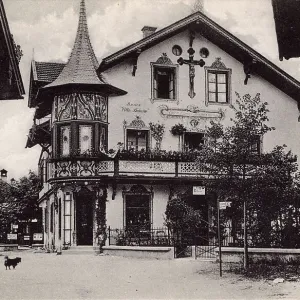 The House of Anton Lang at Oberammergau, Germany