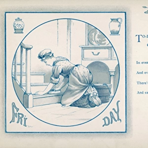 Housemaid Scrubbing 1886